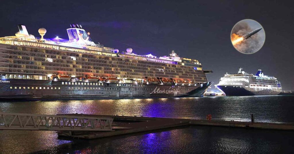 Πύραυλος έπεσε δίπλα σε κρουαζιερόπλοιο στο Άμπου Ντάμπι – Πανικός σε 2.500 επιβάτες