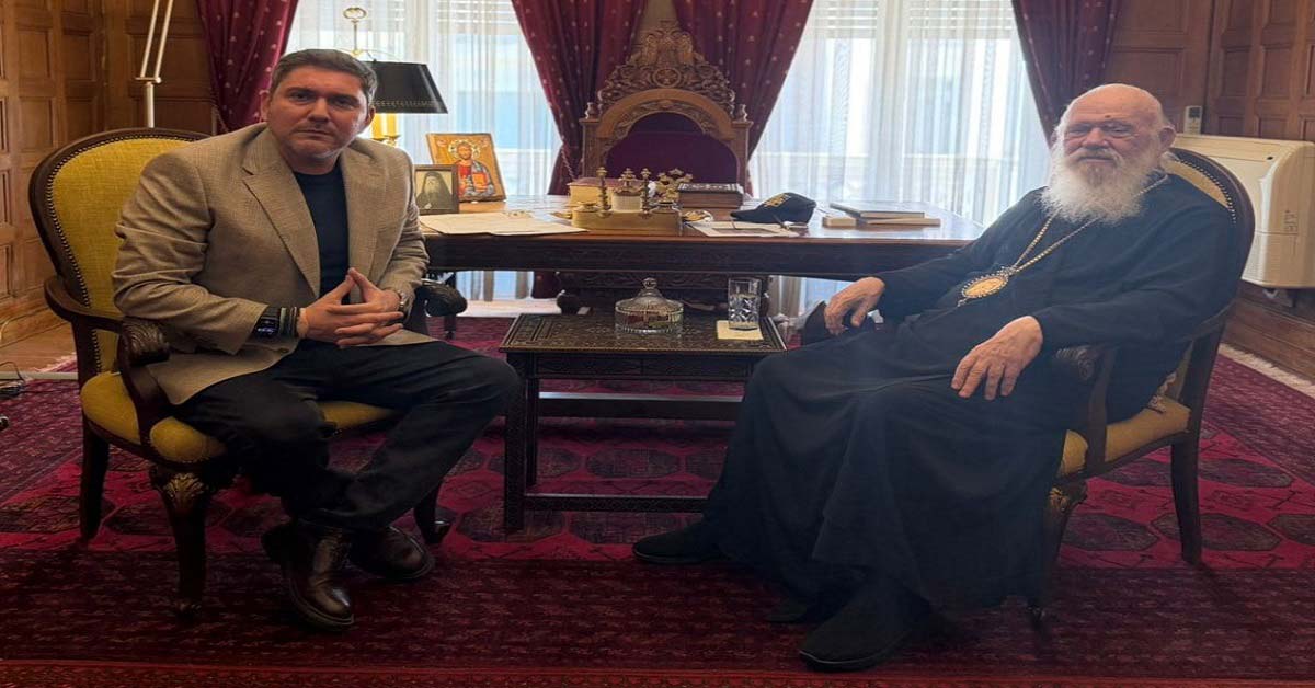 Συνάντηση του Γ. Βάλλη με τον Αρχιεπίσκοπο κ. Ιερώνυμο με επίκεντρο την Κοινωνική Προσφορά