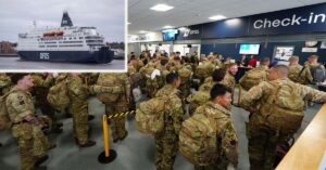 Χιλιάδες Βρετανοί στρατιώτες μεταφέρθηκαν με επιβατηγό πλοίο σε άσκηση του ΝΑΤΟ