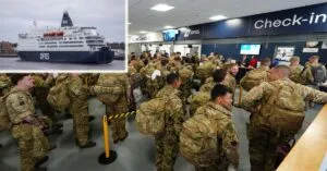 Χιλιάδες Βρετανοί στρατιώτες μεταφέρθηκαν με επιβατηγό πλοίο σε άσκηση του ΝΑΤΟ