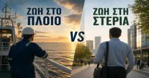 Ζωή στο πλοίο vs ζωή στη στεριά