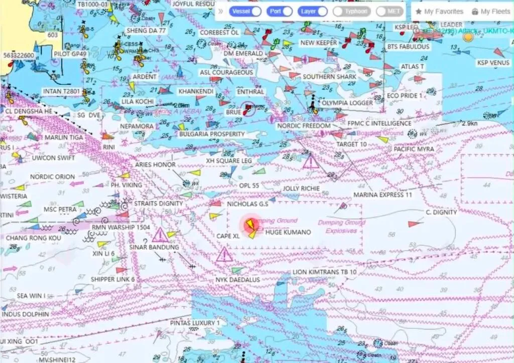 Σύγκρουση ελληνόκτητου και ιαπωνικού φορτηγού πλοίου capesize στην Σιγκαπούρη (Φωτογραφίες)