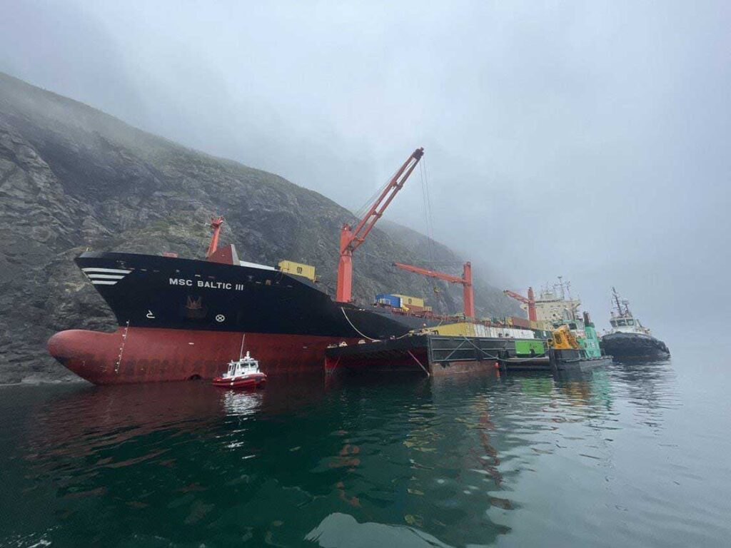 Ξεκίνησε η διάλυση του MSC Baltic III