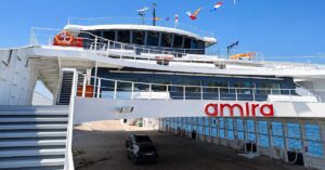 Στη Θάσο έφτασε το νέο αμφίπλωρο «Amira»