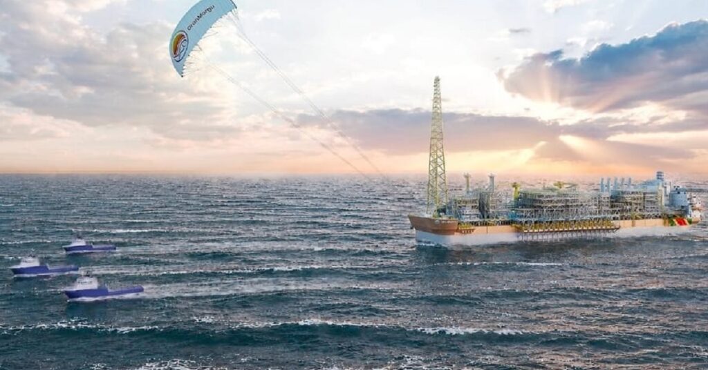 Γιγαντιαίο FPSO θα διασχίσει τον ωκεανό με τη βοήθεια ενός «ιπτάμενου πανιού»
