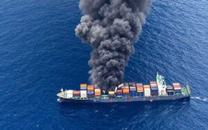 Συνεχίζεται η μάχη με τις φλόγες σε containership στον Ατλαντικό – Ένας νεκρός κατά μέχρι στιγμής